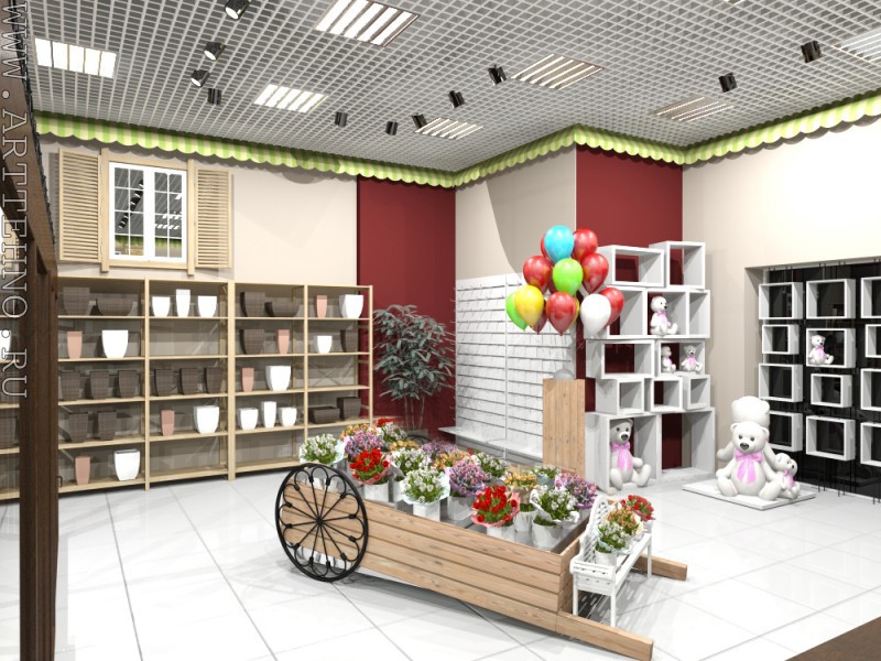 Дизайн мини магазина подарков