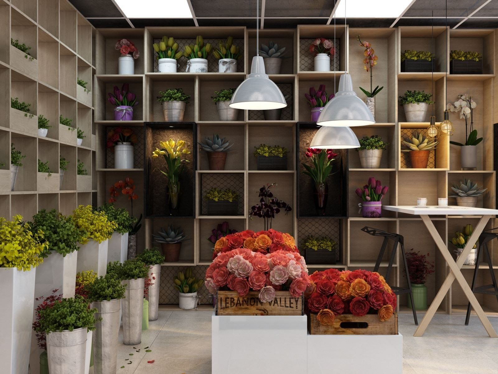 Мебель для бутика цветов