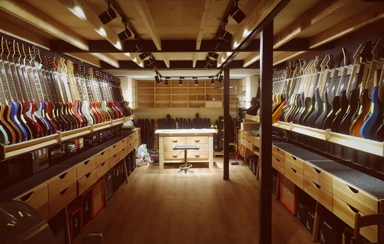 Дизайн магазина музыкальных инструментов